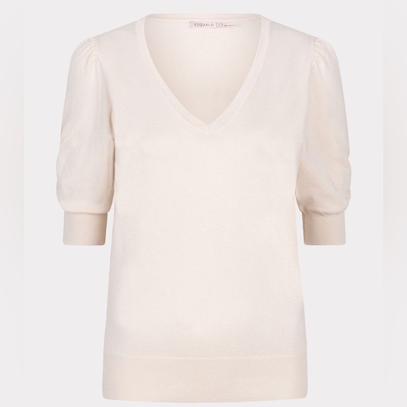 Esqualo Puff Sleeve knit top - Picture 1 of 6